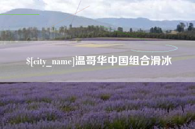 南充温哥华中国组合滑冰