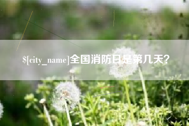 南充全国消防日是第几天？