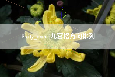南充九宫格方向排列