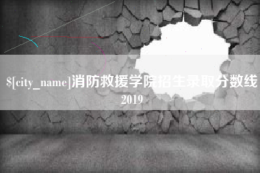 南充消防救援学院招生录取分数线2019