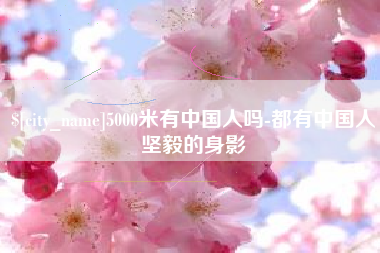 南充5000米有中国人吗-都有中国人坚毅的身影
