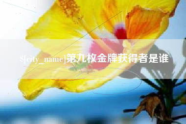 南充第九枚金牌获得者是谁