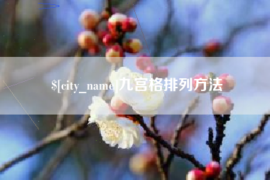 南充九宫格排列方法