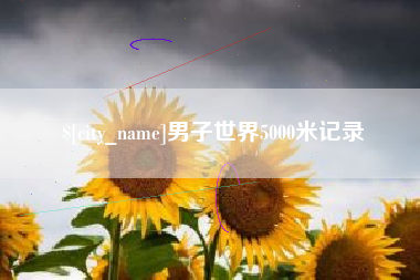 南充男子世界5000米记录