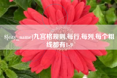 南充九宫格规则,每行,每列,每个粗线都有1-9