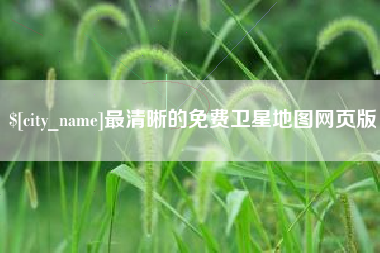 南充最清晰的免费卫星地图网页版