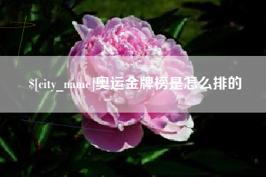 南充奥运金牌榜是怎么排的