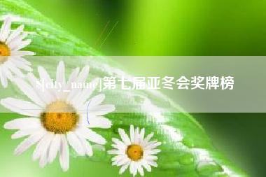 南充第七届亚冬会奖牌榜