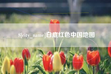 南充白底红色中国地图