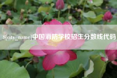 南充中国消防学校招生分数线代码