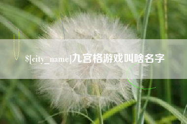 南充九宫格游戏叫啥名字