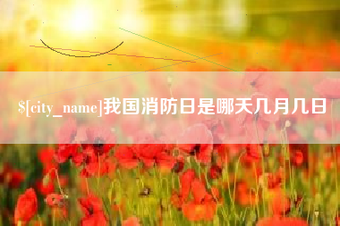 南充我国消防日是哪天几月几日