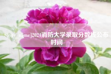 南充2024消防大学录取分数线公布时间