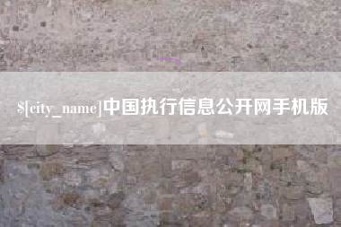 南充中国执行信息公开网手机版