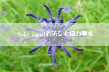 南充消防专业视力要求