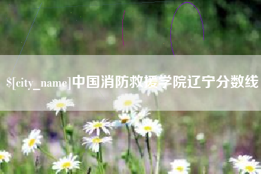 南充中国消防救援学院辽宁分数线
