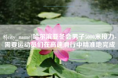 南充哈尔滨亚冬会男子5000米接力-需要运动员们在高速滑行中精准地完成