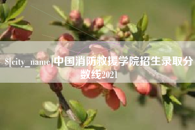 南充中国消防救援学院招生录取分数线2021