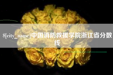 南充中国消防救援学院浙江省分数线