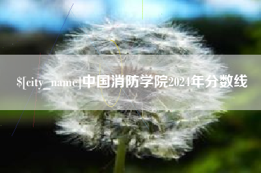 南充中国消防学院2024年分数线