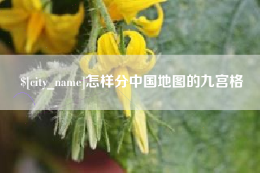 南充怎样分中国地图的九宫格