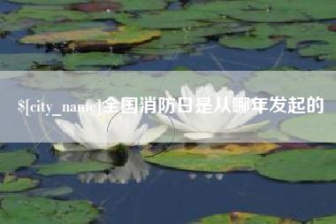 南充全国消防日是从哪年发起的