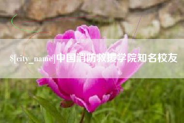 南充中国消防救援学院知名校友