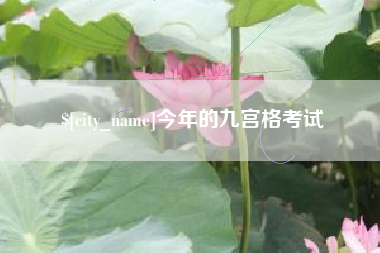 南充今年的九宫格考试