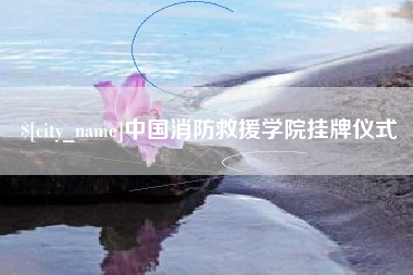 南充中国消防救援学院挂牌仪式